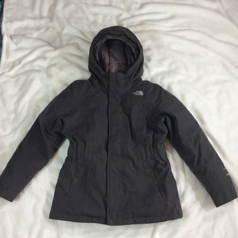 North Face DryVent 550 Coat Grey Size L 14/16